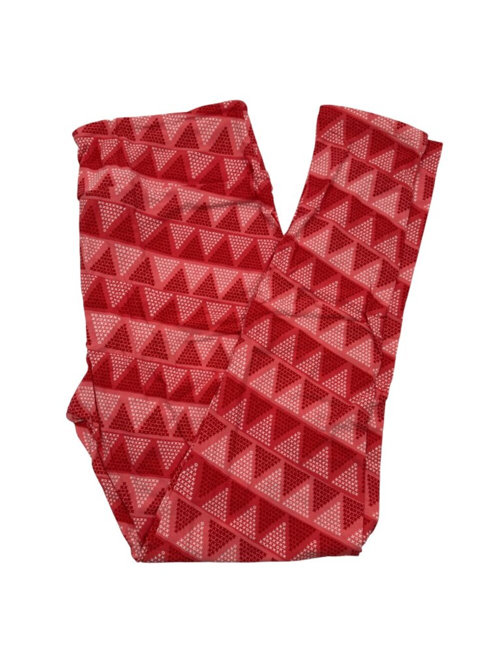 LuLaRoe TC Leggings Womens Tall Curvy Valentines XOXO Stripes Pink Red New